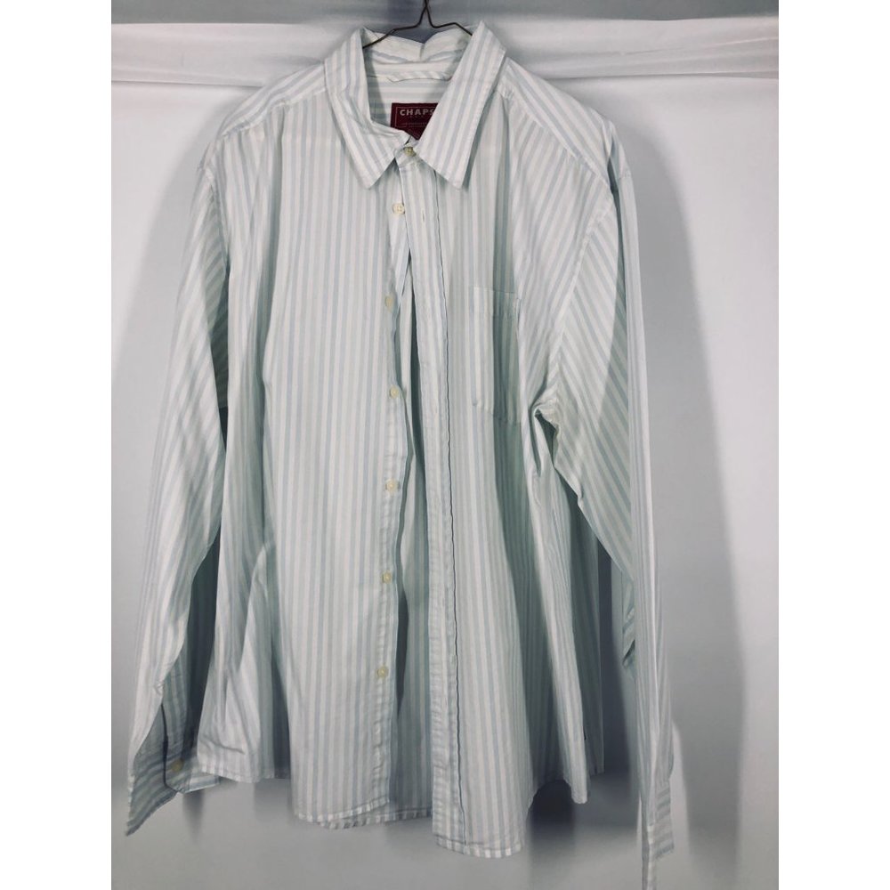 Vintage Chaps Denim Button Up Casual Shirt